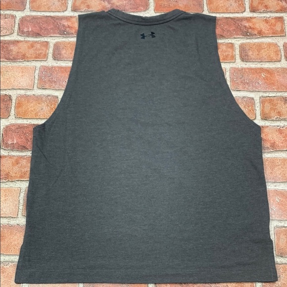 Under Armour Men's Sleeveless Shirt - Dark Gray - Picture 2 of 4